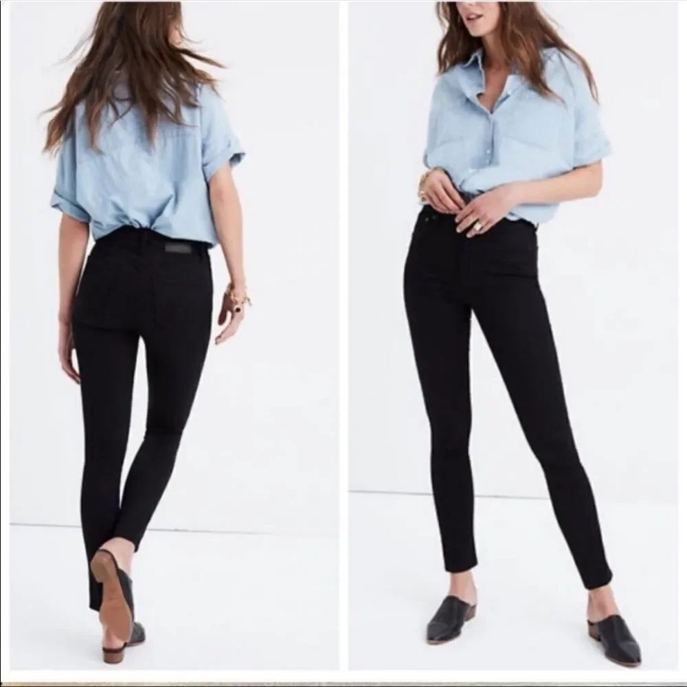 MADEWELL | 10” High-Rise Skinny Black Jeans Women’s Size 27 (4)